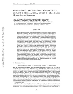 When Agents "Misremember" Collectively: Exploring the Mandela Effect in LLM-based Multi-Agent Systems