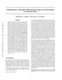 PCBSchemaGen: Constraint-Guided Schematic Design via LLM for Printed Circuit Boards (PCB)