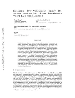 Enhancing Open-Vocabulary Object Detection through Multi-Level Fine-Grained Visual-Language Alignment