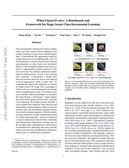 When Classes Evolve: A Benchmark and Framework for Stage-Aware Class-Incremental Learning