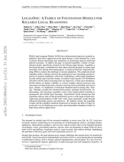 LegalOne: A Family of Foundation Models for Reliable Legal Reasoning