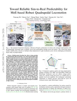 Toward Reliable Sim-to-Real Predictability for MoE-based Robust Quadrupedal Locomotion