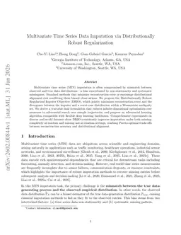 Multivariate Time Series Data Imputation via Distributionally Robust Regularization