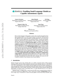EffGen: Enabling Small Language Models as Capable Autonomous Agents