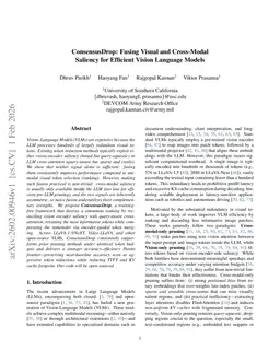 ConsensusDrop: Fusing Visual and Cross-Modal Saliency for Efficient Vision Language Models