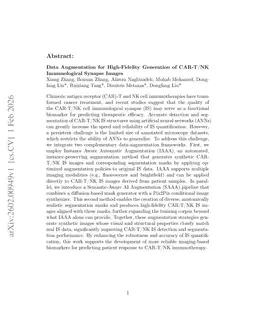 Data Augmentation for High-Fidelity Generation of CAR-T/NK Immunological Synapse Images