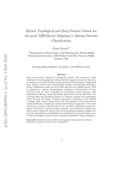 Hybrid Topological and Deep Feature Fusion for Accurate MRI-Based Alzheimer's Disease Severity Classification