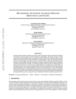 Multimodal Scientific Learning Beyond Diffusions and Flows