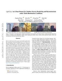 LightCity: An Urban Dataset for Outdoor Inverse Rendering and Reconstruction under Multi-illumination Conditions