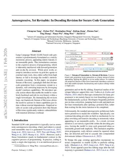 Autoregressive, Yet Revisable: In Decoding Revision for Secure Code Generation