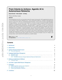 From Intents to Actions: Agentic AI in Autonomous Networks