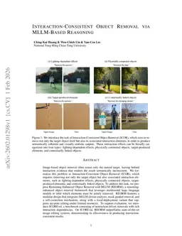 Interaction-Consistent Object Removal via MLLM-Based Reasoning