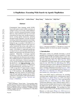 A-MapReduce: Executing Wide Search via Agentic MapReduce
