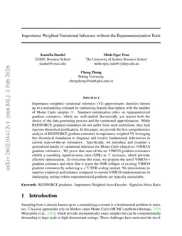 Importance Weighted Variational Inference without the Reparameterization Trick