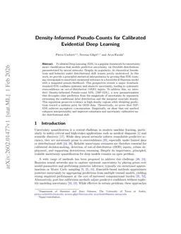 Density-Informed Pseudo-Counts for Calibrated Evidential Deep Learning