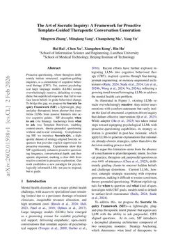The Art of Socratic Inquiry: A Framework for Proactive Template-Guided Therapeutic Conversation Generation