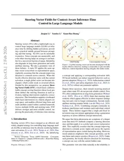 Steering Vector Fields for Context-Aware Inference-Time Control in Large Language Models