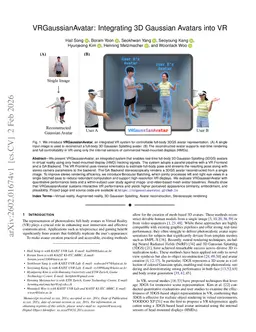 VRGaussianAvatar: Integrating 3D Gaussian Avatars into VR