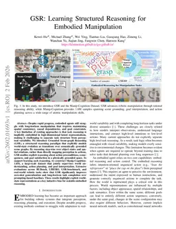 GSR: Learning Structured Reasoning for Embodied Manipulation