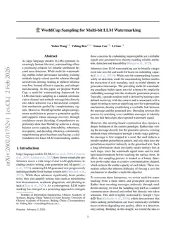 WorldCup Sampling for Multi-bit LLM Watermarking
