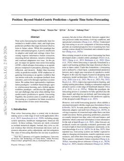 Position: Beyond Model-Centric Prediction -- Agentic Time Series Forecasting