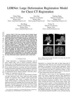 LDRNet: Large Deformation Registration Model for Chest CT Registration
