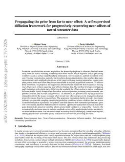 Propagating the prior from far to near offset: A self-supervised diffusion framework for progressively recovering near-offsets of towed-streamer data
