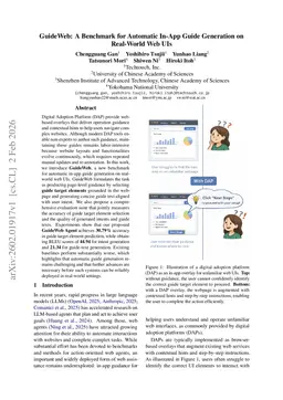 GuideWeb: A Benchmark for Automatic In-App Guide Generation on Real-World Web UIs