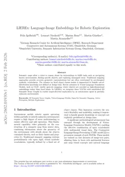 LIEREx: Language-Image Embeddings for Robotic Exploration