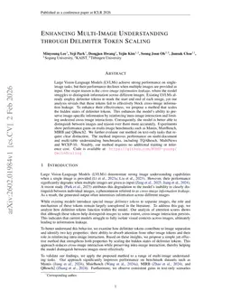 Enhancing Multi-Image Understanding through Delimiter Token Scaling