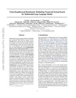 Vision-DeepResearch Benchmark: Rethinking Visual and Textual Search for Multimodal Large Language Models