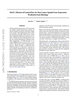 MoLF: Mixture-of-Latent-Flow for Pan-Cancer Spatial Gene Expression Prediction from Histology