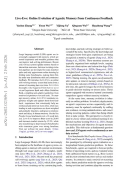 Live-Evo: Online Evolution of Agentic Memory from Continuous Feedback