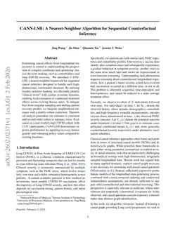 C-kNN-LSH: A Nearest-Neighbor Algorithm for Sequential Counterfactual Inference