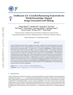 UniReason 1.0: A Unified Reasoning Framework for World Knowledge Aligned Image Generation and Editing