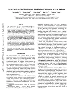 Social Catalysts, Not Moral Agents: The Illusion of Alignment in LLM Societies