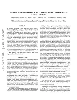 VividVoice: A Unified Framework for Scene-Aware Visually-Driven Speech Synthesis
