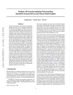 Position: 3D Gaussian Splatting Watermarking Should Be Scenario-Driven and Threat-Model Explicit