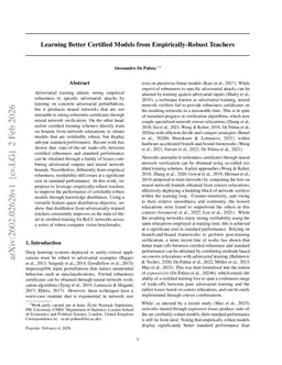 Learning Better Certified Models from Empirically-Robust Teachers