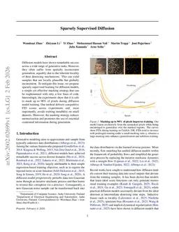 Sparsely Supervised Diffusion
