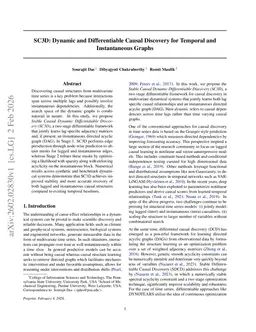 SC3D: Dynamic and Differentiable Causal Discovery for Temporal and Instantaneous Graphs