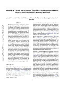 Video-OPD: Efficient Post-Training of Multimodal Large Language Models for Temporal Video Grounding via On-Policy Distillation