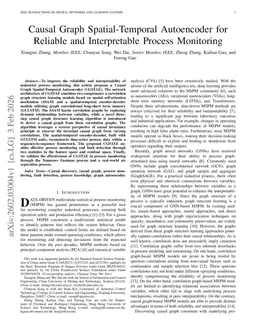 Causal Graph Spatial-Temporal Autoencoder for Reliable and Interpretable Process Monitoring