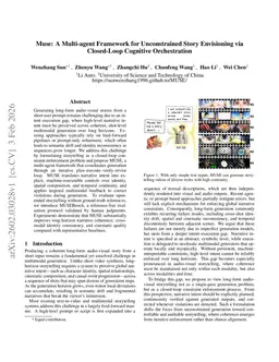 MUSE: A Multi-agent Framework for Unconstrained Story Envisioning via Closed-Loop Cognitive Orchestration