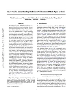 MAS-ProVe: Understanding the Process Verification of Multi-Agent Systems