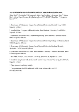 A generalizable large-scale foundation model for musculoskeletal radiographs