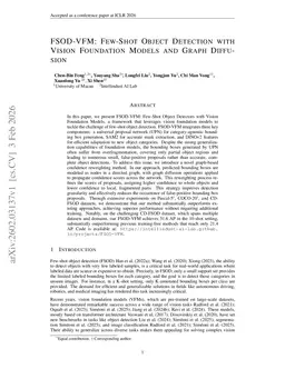 FSOD-VFM: Few-Shot Object Detection with Vision Foundation Models and Graph Diffusion