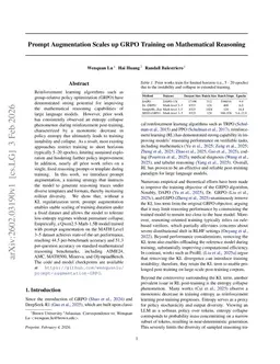 Prompt Augmentation Scales up GRPO Training on Mathematical Reasoning
