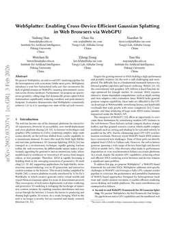 WebSplatter: Enabling Cross-Device Efficient Gaussian Splatting in Web Browsers via WebGPU