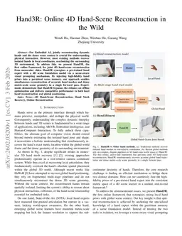 Hand3R: Online 4D Hand-Scene Reconstruction in the Wild